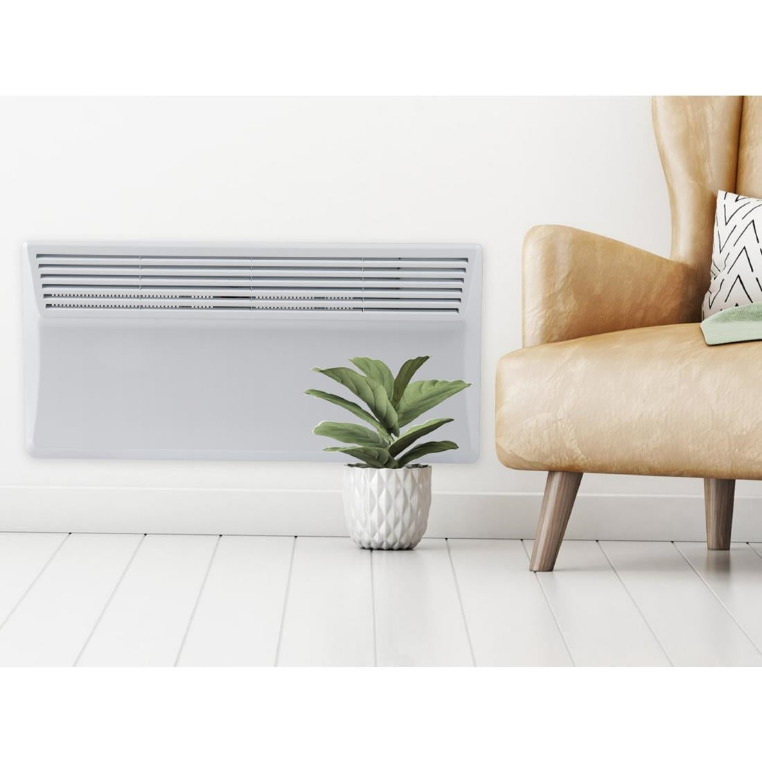 JE084 Dryflow Ostro+ Electric Convector Panel Heater Wifi 1kW (Direct)