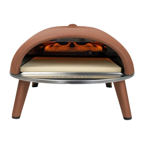 JE364 Diavolo Gas Fired Portable Pizza Oven Mocha (Direct)