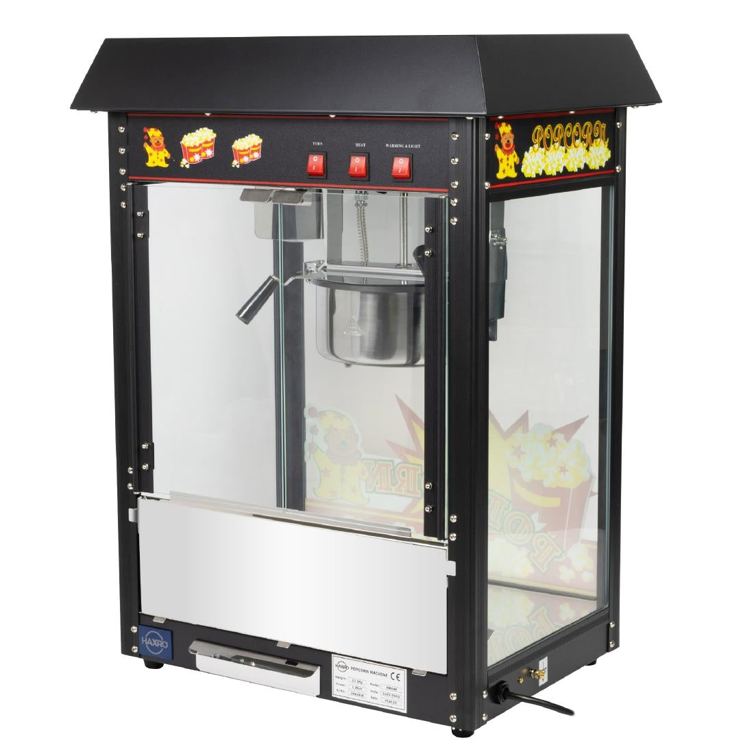 JE455 Haxro Popcorn Machine Black 8oz (Direct)