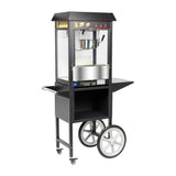 JE456 Haxro Popcorn Machine And Cart Black 8oz (Direct)