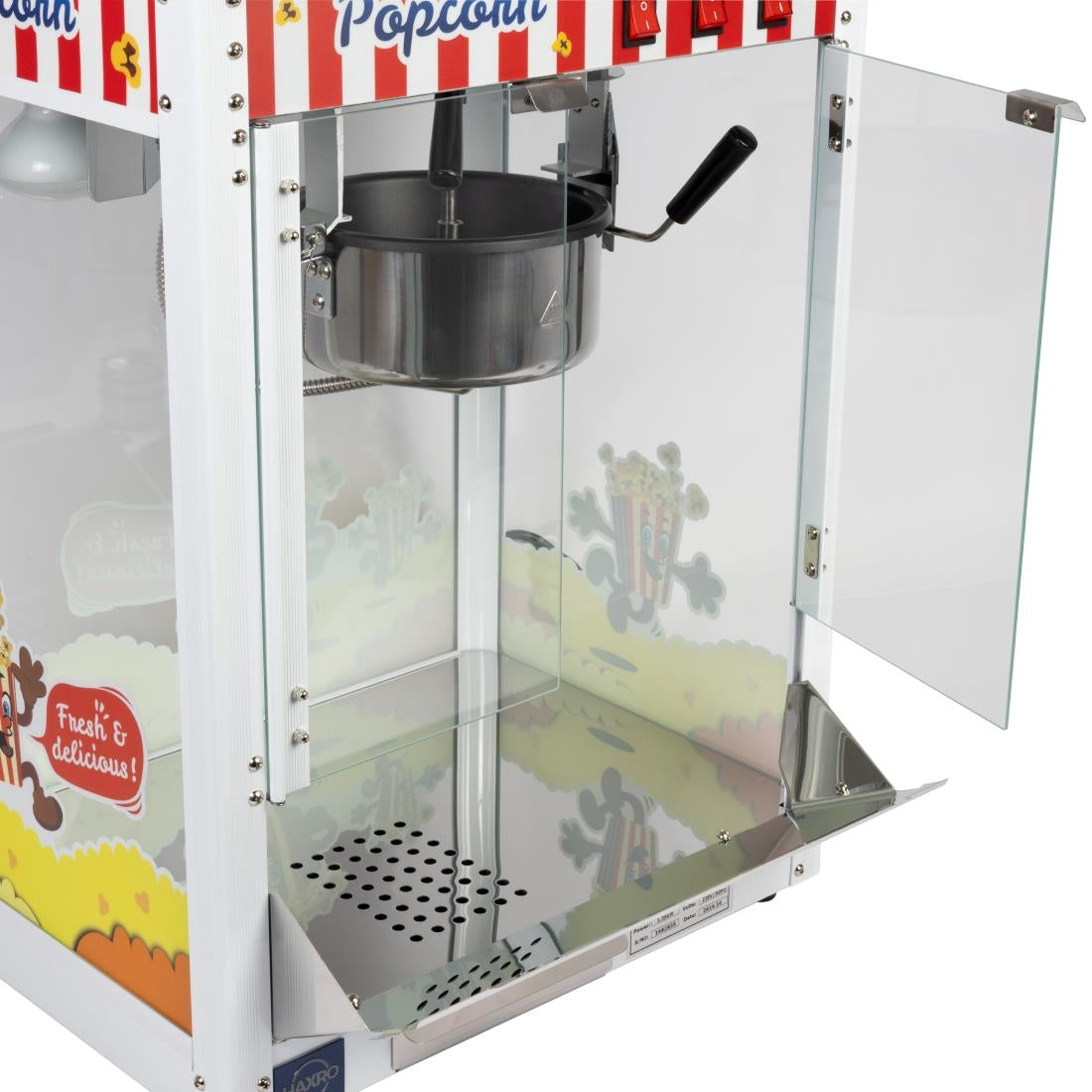 JE457 Haxro Popcorn Machine White 8oz (Direct)