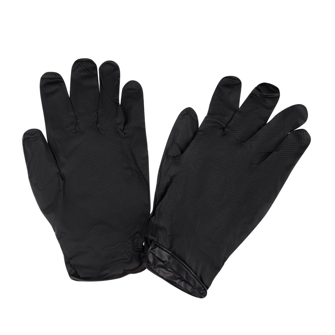 JE603-XL Grippaz HD Nitrile P/Free Disp Gloves - Black - Size 10/XL (Pack 50) (Direct)