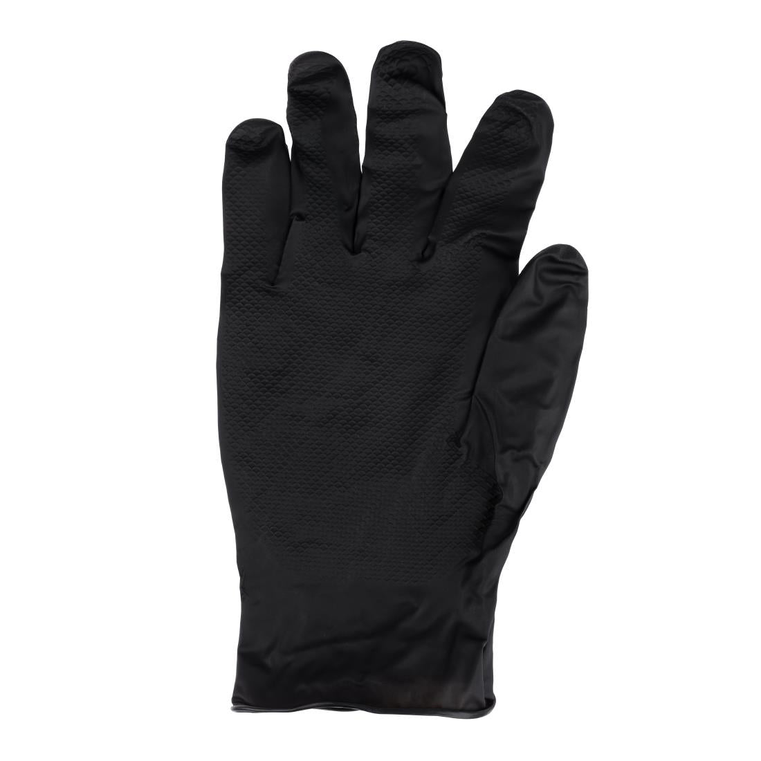 JE603-L Grippaz HD Nitrile P/Free Disp Gloves - Black - Size 9/L (Pack 50) (Direct)