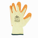 JE604-10 Glove KeepSAFE Latex Palm Coated Grip Orange GLO107 - Size 10 (Pack 10) (Direct)