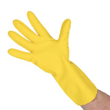 JE605-L Ansell 87-190 Econohands Rubber Househould Yellow 1010X Size L(Pack 12)(Direct)