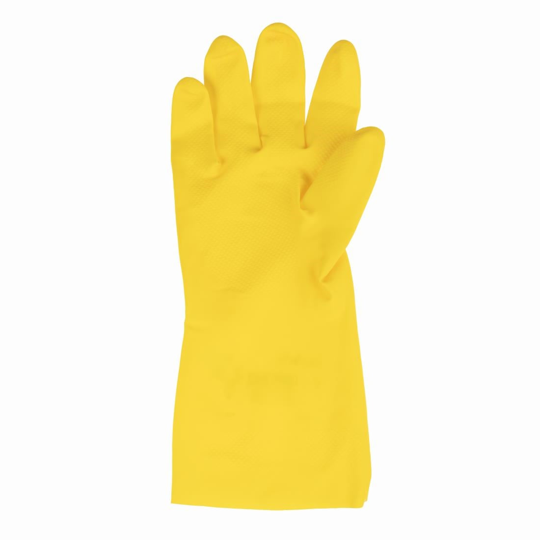 JE605-L Ansell 87-190 Econohands Rubber Househould Yellow 1010X Size L(Pack 12)(Direct)