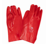 KeepSAFE PVC Coated Gauntlets Red 35cm Size 10 (12 Pack)