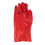 KeepSAFE PVC Coated Gauntlets Red 35cm Size 10 (12 Pack)