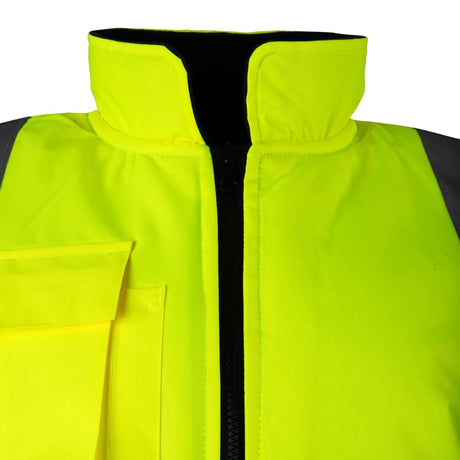JE633-2XL KeepSAFE Hi Vis Bodywarmer Reversible Yellow - Size 2XL (Direct)