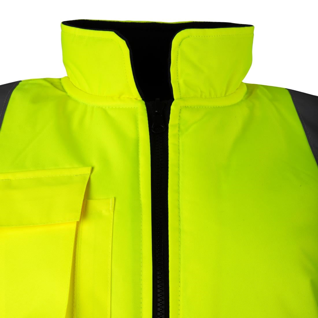 JE633-M KeepSAFE Hi Vis Bodywarmer Reversible Yellow - Size M (Direct)