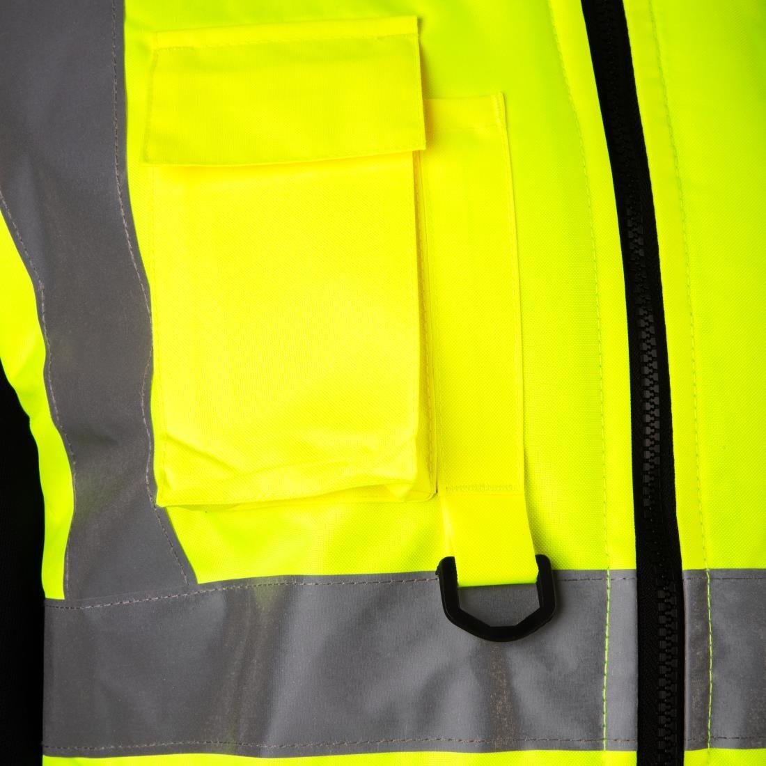 JE633-XL KeepSAFE Hi Vis Bodywarmer Reversible Yellow - Size XL (Direct)