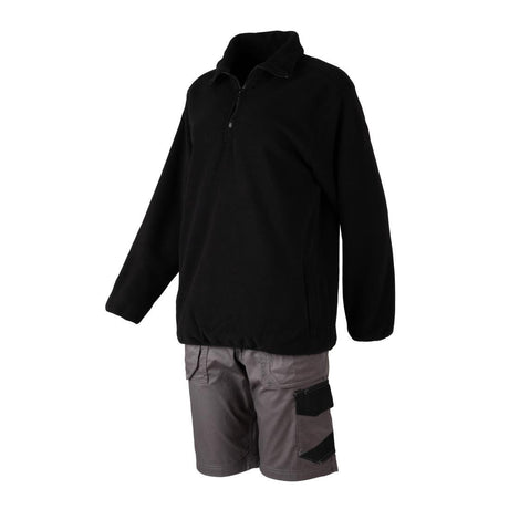 JE634-L Endurance 1/4 Zip Micro Fleece 280gsm Black - Size L (Direct)