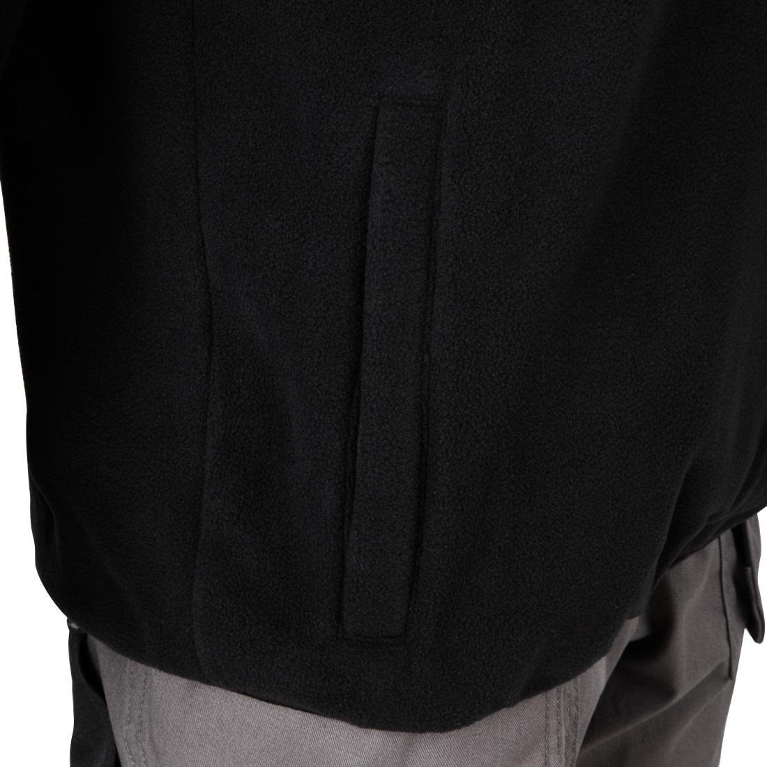 JE634-XL Endurance 1/4 Zip Micro Fleece 280gsm Black - Size XL (Direct)
