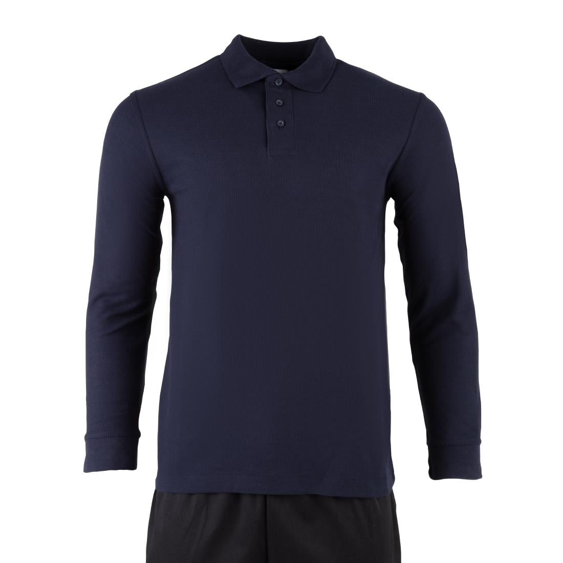 JE637-3XL Endurance Long Sleeve Navy Polo Shirt - Size 3XL (Direct)