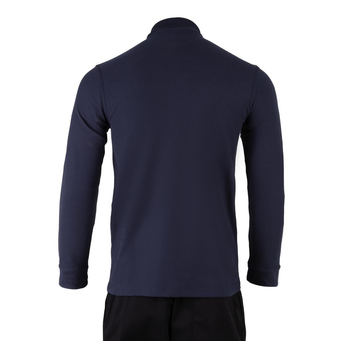 JE637-L Endurance Long Sleeve Navy Polo Shirt - Size L (Direct)