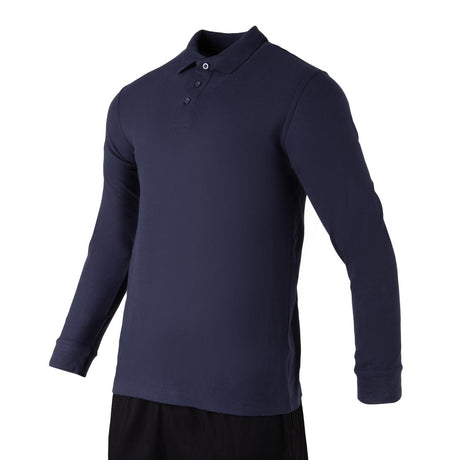 JE637-L Endurance Long Sleeve Navy Polo Shirt - Size L (Direct)
