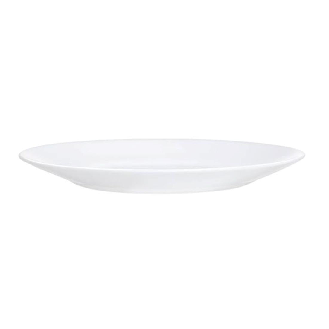 JE645 Arc Opal Restaurant Wide Rim Plate - 235mm (Pack 24)