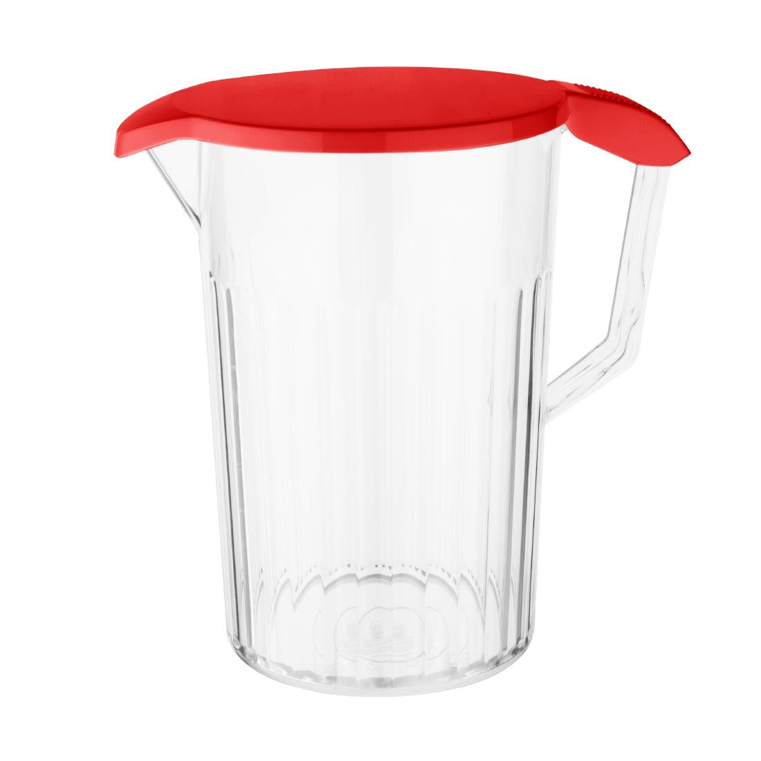 Olympia Kristallon Polypropylene Lid for 900ml Jugs Red