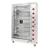 JE708 CB G48P-S8 Gas Chicken Rotisserie - 8 Spit 48 Birds (Direct) - JD Catering Equipments Ltd