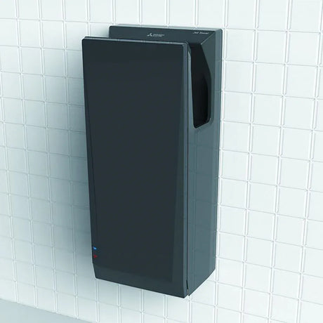 JE717 Mitsubishi Wave i01 Jet Towel Slim Heated Hand Dryer - Black (Direct)