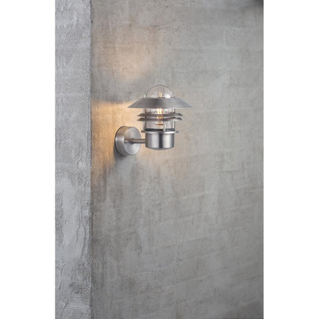 JE729 Nordlux Blokhus Up Outdoor Wall Light Galvanized (Direct)