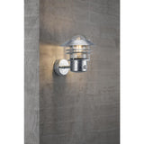 JE732 Nordlux Blokhus Up Sensor Outdoor Wall Light Galvanized (Direct)