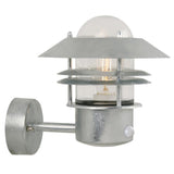 JE732 Nordlux Blokhus Up Sensor Outdoor Wall Light Galvanized (Direct)