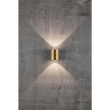 JE734 Nordlux Canto 2 Outdoor Wall Light Brass (Direct)