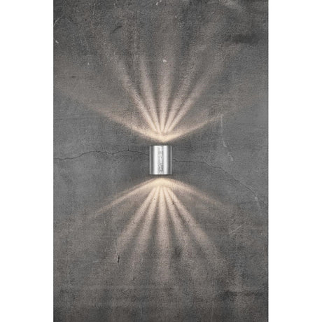 JE735 Nordlux Canto 2 Outdoor Wall Light Galvanized (Direct)