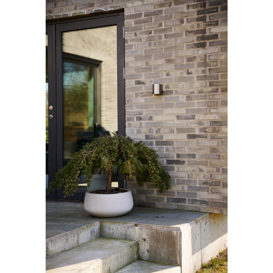 JE737 Nordlux Canto 2 Outdoor Wall Light Stainless Steel (Direct)