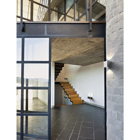 JE740 Nordlux Canto Kubi 2 Outdoor Wall Light Galvanized (Direct)