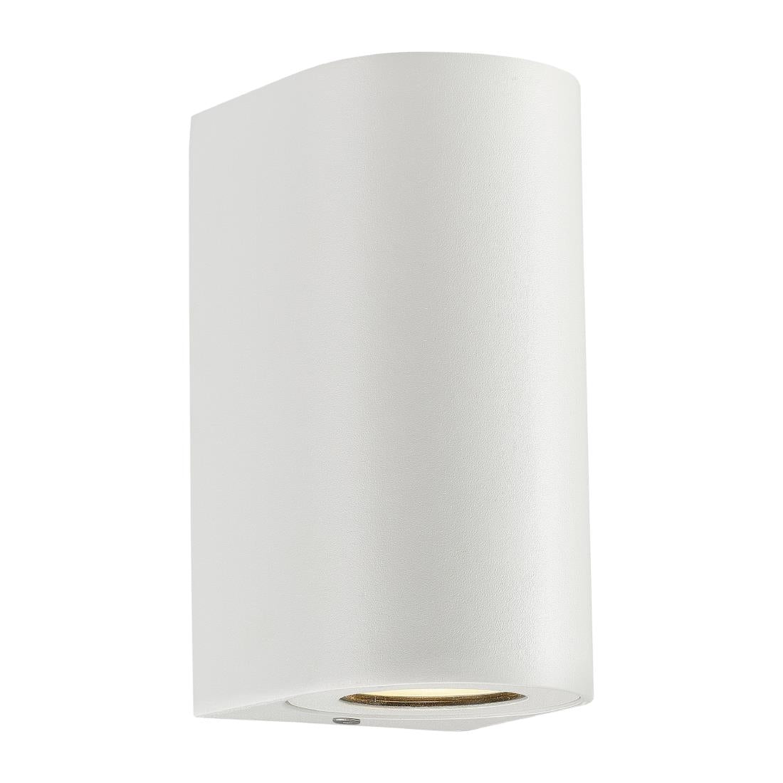 JE748 Nordlux Canto Maxi 2 Outdoor Wall Light White (Direct)