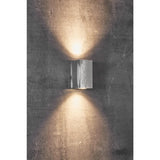 JE750 Nordlux Canto Maxi Kubi 2 Outdoor Wall Light Galvanized (Direct)