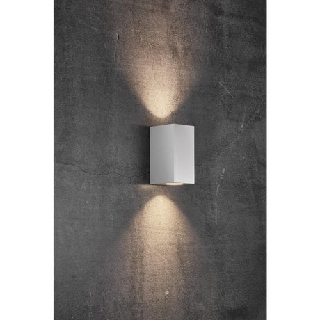 JE751 Nordlux Canto Maxi Kubi 2 Outdoor Wall Light White (Direct)