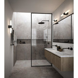 JE784 Nordlux Helva Double Basic Indoor Wall Light Black (Direct)