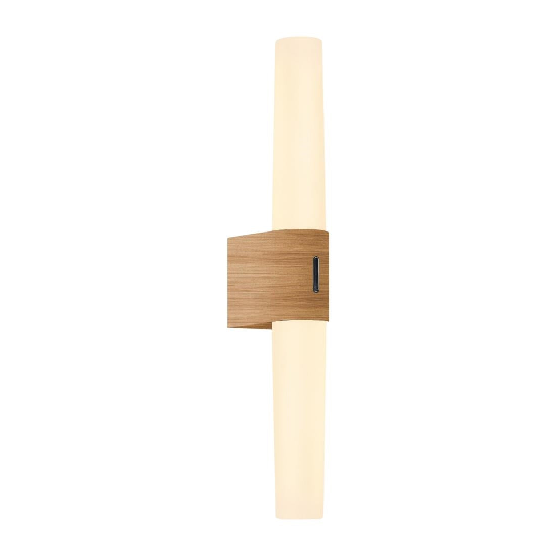 JE786 Nordlux Helva Double Basic Indoor Wall Light Wood Foil (Direct)