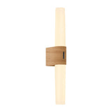 JE786 Nordlux Helva Double Basic Indoor Wall Light Wood Foil (Direct)