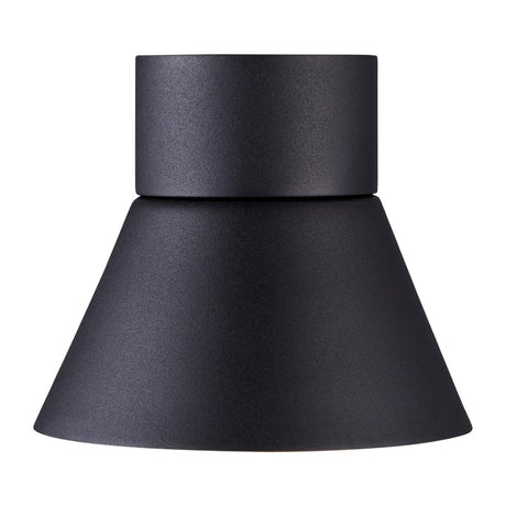 JE787 Nordlux Kyklop Cone Outdoor Wall Light Black (Direct)