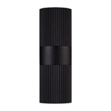 JE789 Nordlux Kyklop Ripple Outdoor Wall Light Black (Direct)