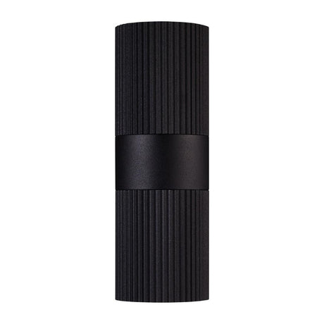 JE789 Nordlux Kyklop Ripple Outdoor Wall Light Black (Direct)