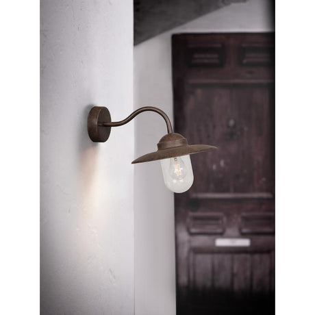 JE795 Nordlux Luxembourg Outdoor Wall Light Rusty (Direct)