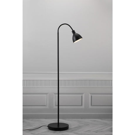 JE827 Nordlux Ray Single Indoor Floor Lamp Black (Direct)