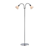 JE829 Nordlux Ray Double Indoor Floor Lamp Chrome (Direct)