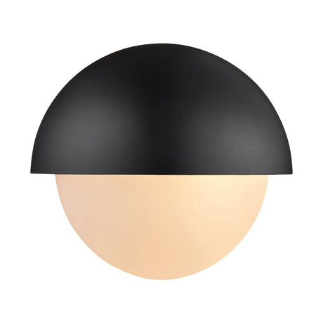 JE838 Nordlux Scorpius Maxi Round Outdoor Wall Light Black (Direct)