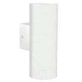JE848 Nordlux Tin Maxi Double Outdoor Wall Light White (Direct)