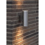 JE849 Nordlux Tin Maxi Double Outdoor Wall Light Aluminium (Direct)