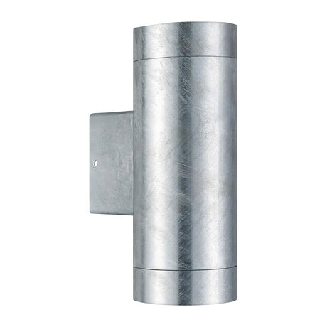 JE856 Nordlux Tin Maxi Double Outdoor Wall Light Galvanized (Direct)