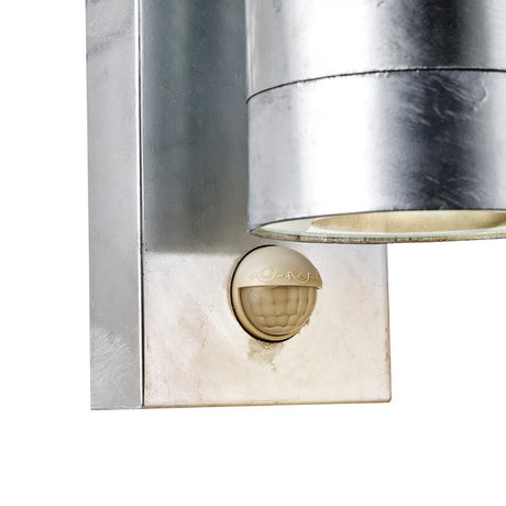 JE857 Nordlux Tin Maxi Sensor Outdoor Wall Light Galvanized (Direct)