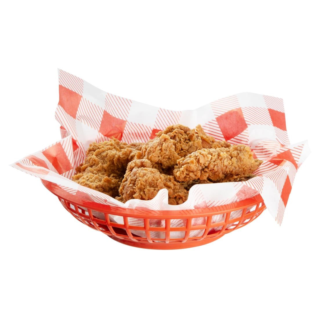 Olympia Kristallon PP Food Baskets Round Red 200x50mm (6 Pack)