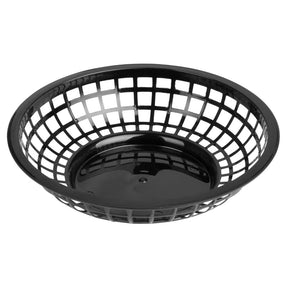 Olympia Kristallon PP Food Baskets Round Black 200x50mm (6 Pack)